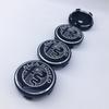 QMUT6 4PCS 60mm Black Metal Emblem Auto Hub Caps for Alfa Romeo 030 T60 Stelvio Sportiva GTAM Mito - Styling & Decoration Accessories