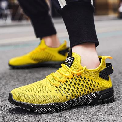 YRZL Herren Laufschuhe Leicht Atmungsaktiv Mesh Sneaker Rutschfest Bequem Outdoor Sport Freizeitschuhe für Herren Schnürschuhe
