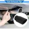 Slant Exhaust Tip, 1.2" - 2.4" Inlet 3.4" Outlet 5.3" Length Tailpipe Universal for Car Bolt on Stainless Steel Matte Black