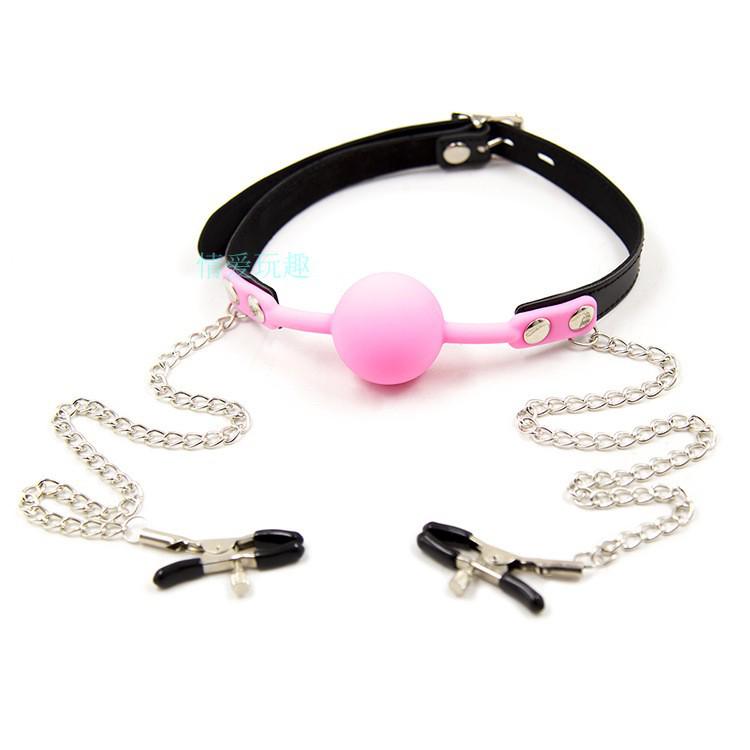 SM Female Slave Training Toy: Forced Mouth Gag for Couples, Flirting & Restraint