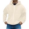 Men's Casual Sports Loose Full Zipper Hoodie Sweatshirt