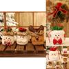 Charming Christmas Kids Gift Candy Bags Featuring Santa Claus Snowman And Elk Design