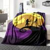 Nightmare Before Christmas Blanket Soft Throw Blanket For Home Bedroom Bed Sofa Travel Office Solid Christmas Blanket