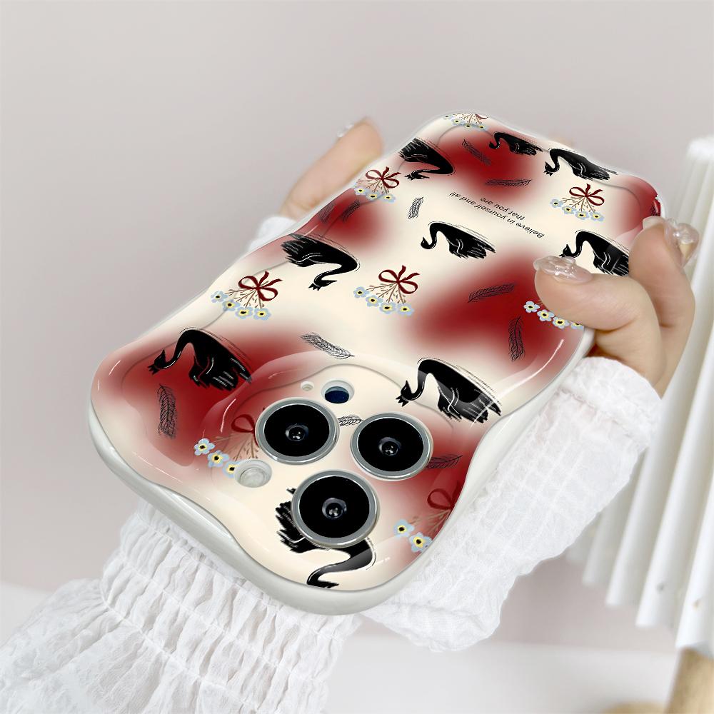 For Honor 90Lite X6B X8 Infinix Hot 30 40i 40Pro Smart8 Vivo V27 V29e V30e Moto G84 Fashion Girl Cream Texture Soft Silicone Full Lens Protect Casing