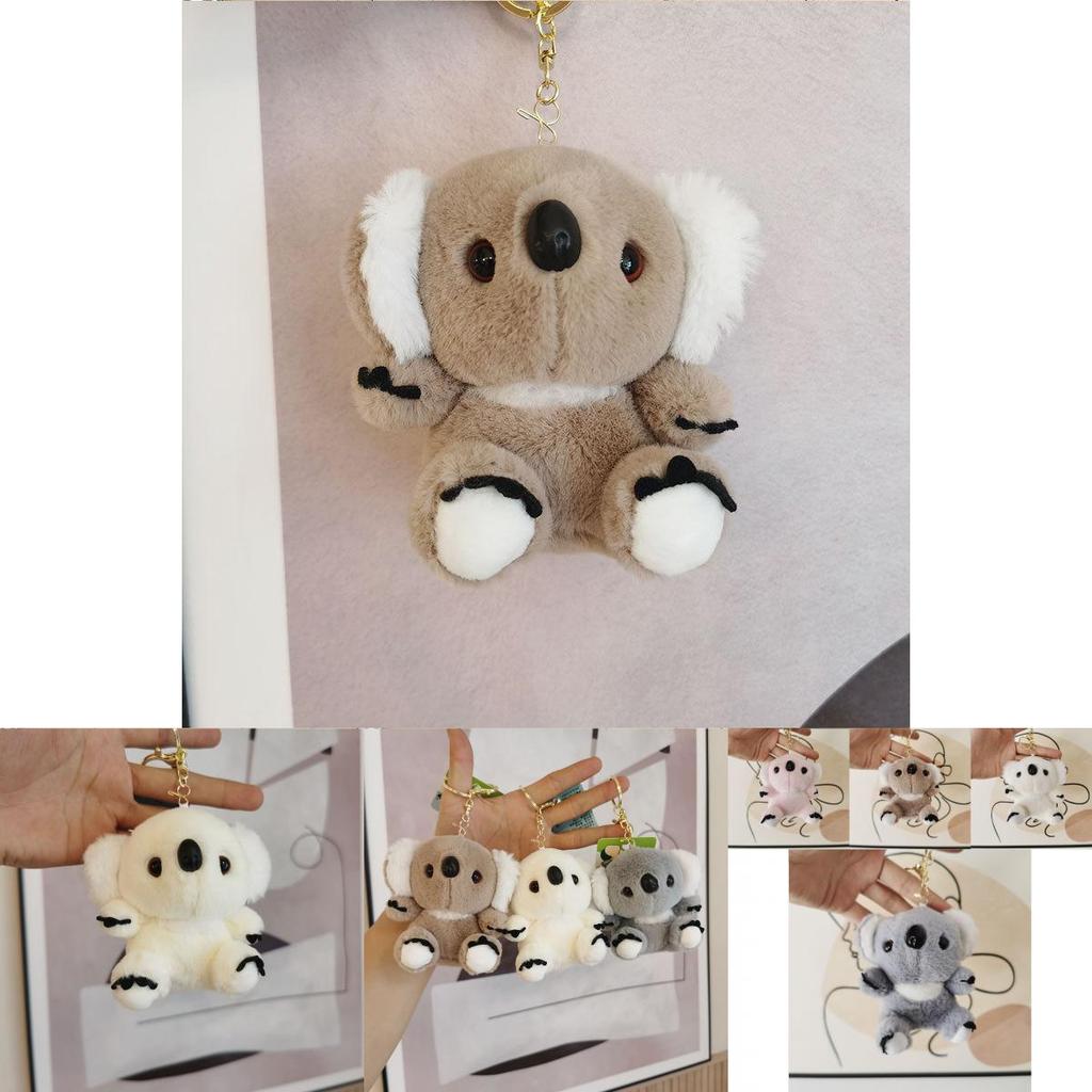Niedlicher Koala Plüsch Schlüsselanhänger Flauschiges Tier Stoffpuppe Paare Taschenzubehör