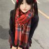 Xingyue Series Atmosphere Plaid Jk Scarf Women's Autumn and Winter Warm Versatile Korean Student Subcultural Couple Scarf