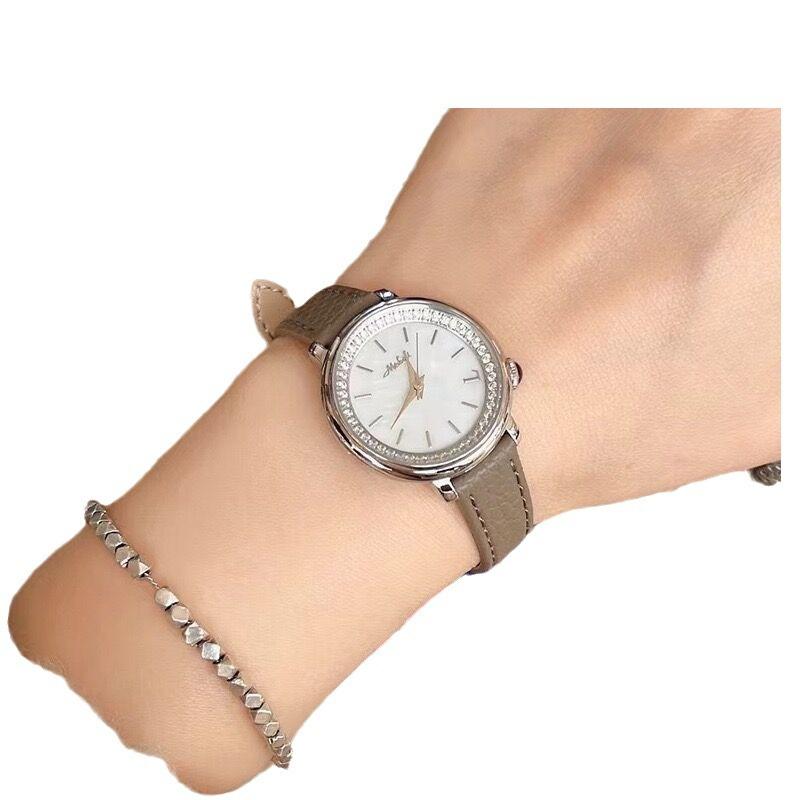 Retro Round Small Fragrant Wind Light Luxury High-End Atmospheric Belt Women'S Watch