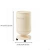 Poubelle avec couvercle Cylindrique Couvercle articulé Poubelle Moderne sur pied pour Salle de bain, Bureau, Chambre à coucher