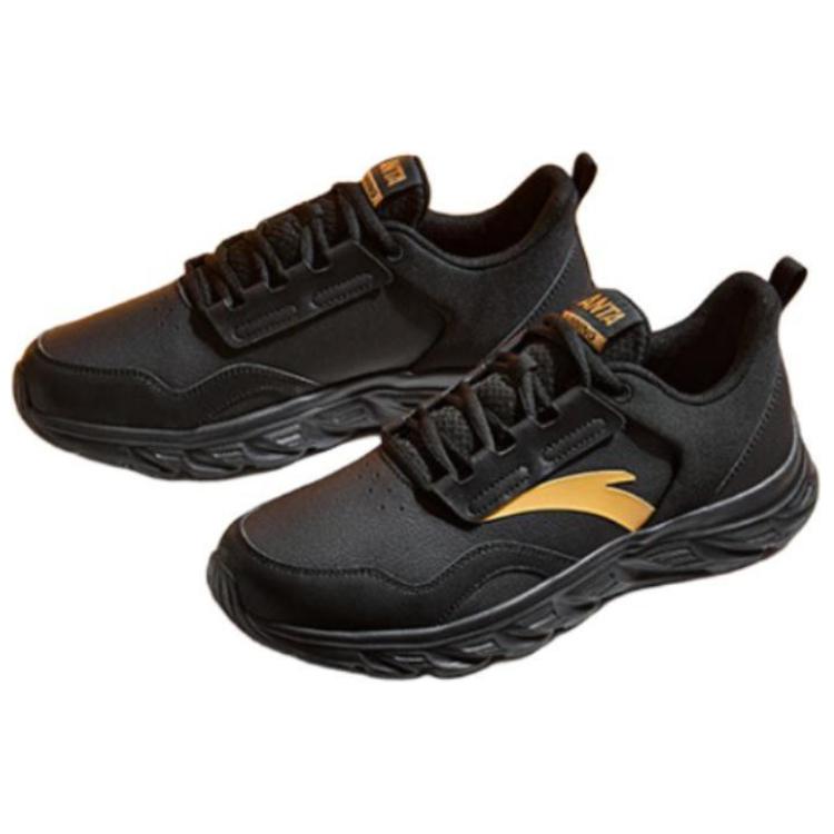 Anta Versatile Comfortable Non-Slip Low-Top Running Shoes Men Sneakers Black 912355524-5