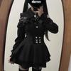 Sweetheart JK Uniform Two-Piece Set: Off-Shoulder Shirt + Skirt - Japanese Style for Spring & Autumn