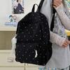 Schoolbag Junior High School Student Japanese Schoolbag Ins Niche High-value White Polka Dot Backpack High School Student Cute Girl Backpack