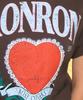 RONRON Ronron Heart Laurel Over Fit T Shirt Charcoal