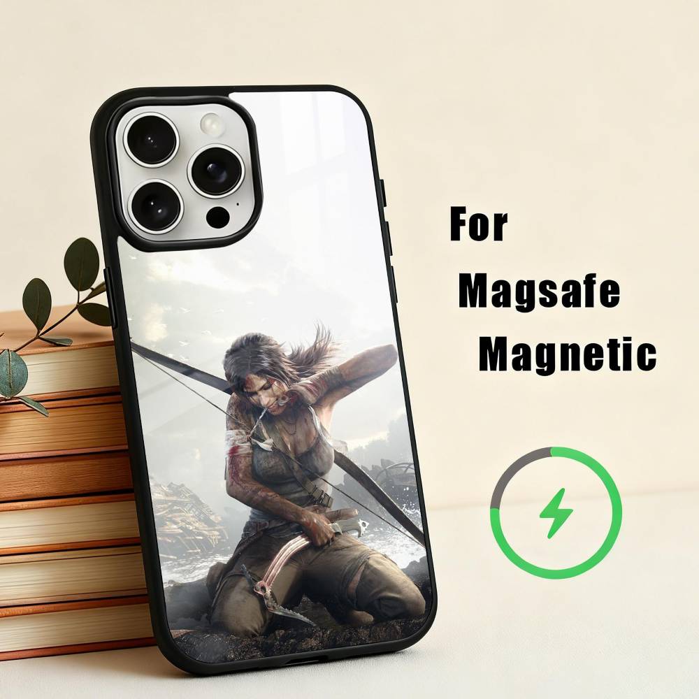 HOT T-Tomb Raider L-Lara Croft  Phone Case For iPhone 17,16,15,14,13,12,Plus,Pro,Max for Magsafe Magnetic Wireless Charging