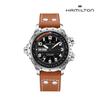 H77755533 Khaki X-Wind Day-Date Auto 45mm Brown Leather Men's Watch