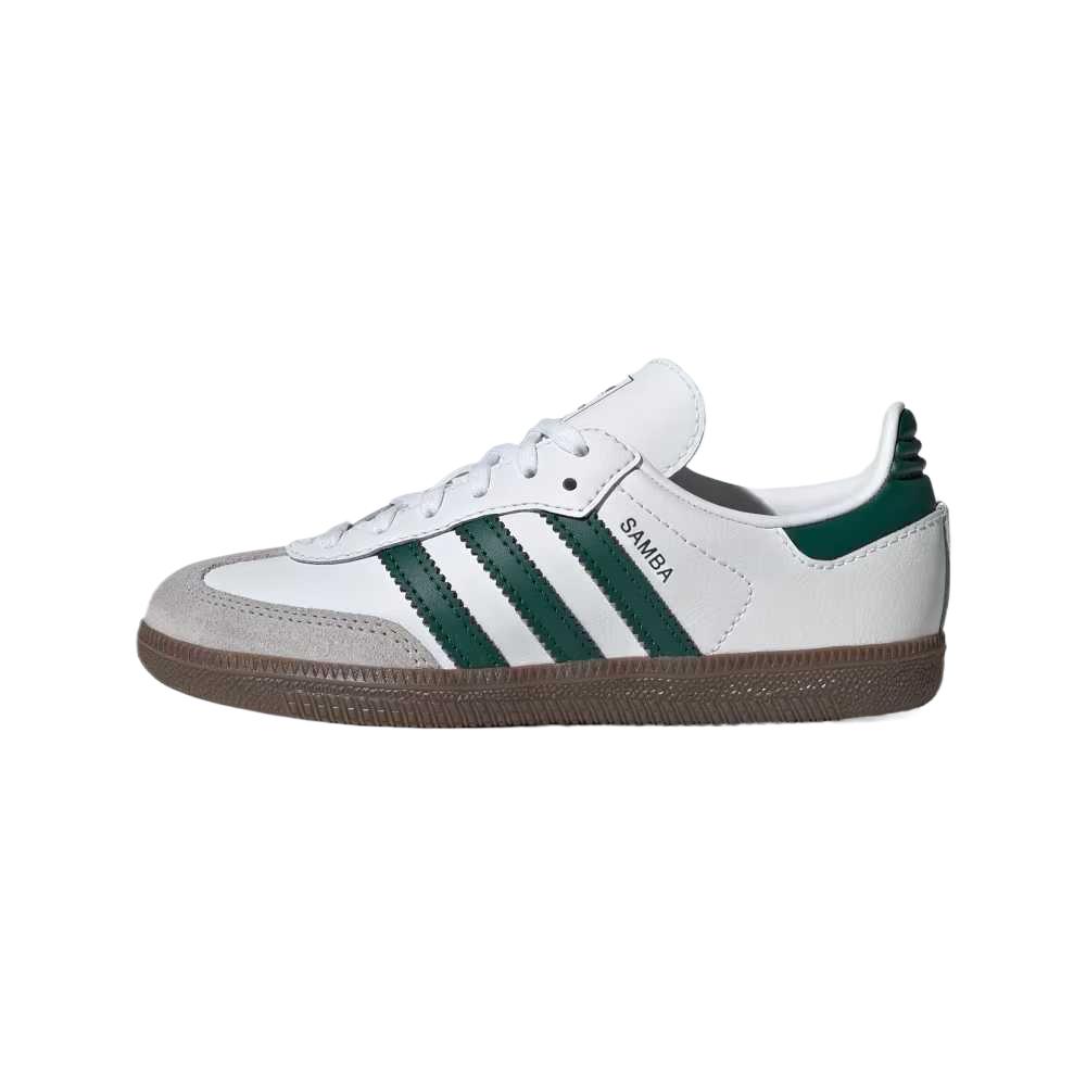 Adidas Originals Samba Og Leather Comfortable Casual Color-Block Classic Kids Training Shoes Kids Training Shoes Gray White JQ2840