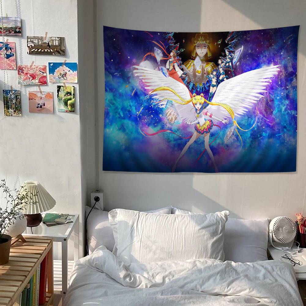 Anime RRole SSailor MMoon Hanging Bohemian Tapestry Cheap Hippie Wall Tapestries Mandala Wall Hanging Home Decor
