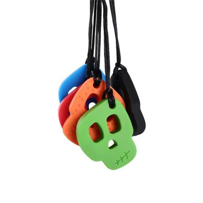 Silicone ADHD Biting Chewing Pendant Teething Toys Teether Necklace Sensory Chew Chewy Necklace