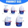 Plastic Pigeons Waterer Automatic Bird Drinker with Handle Potable Water Dispenser Feed Multiple Doves