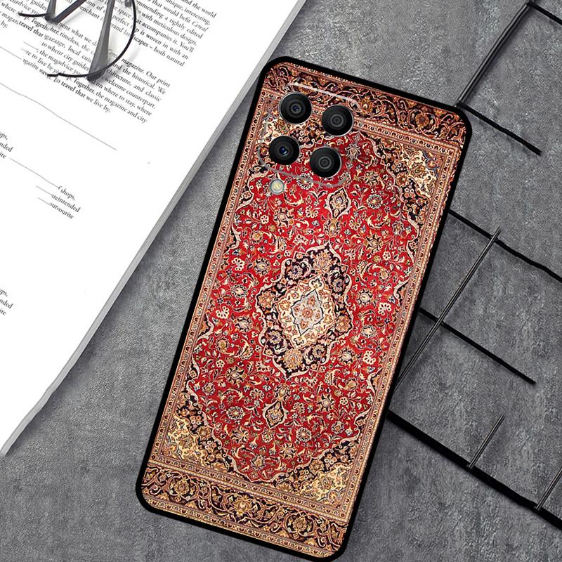 Persian Carpet Floral Pattern Case For Samsung Galaxy M55 M31 M13 M11 M12 M14 M15 M06 M16 M36 M56 M53 M32 M52 M35 M34 M54
