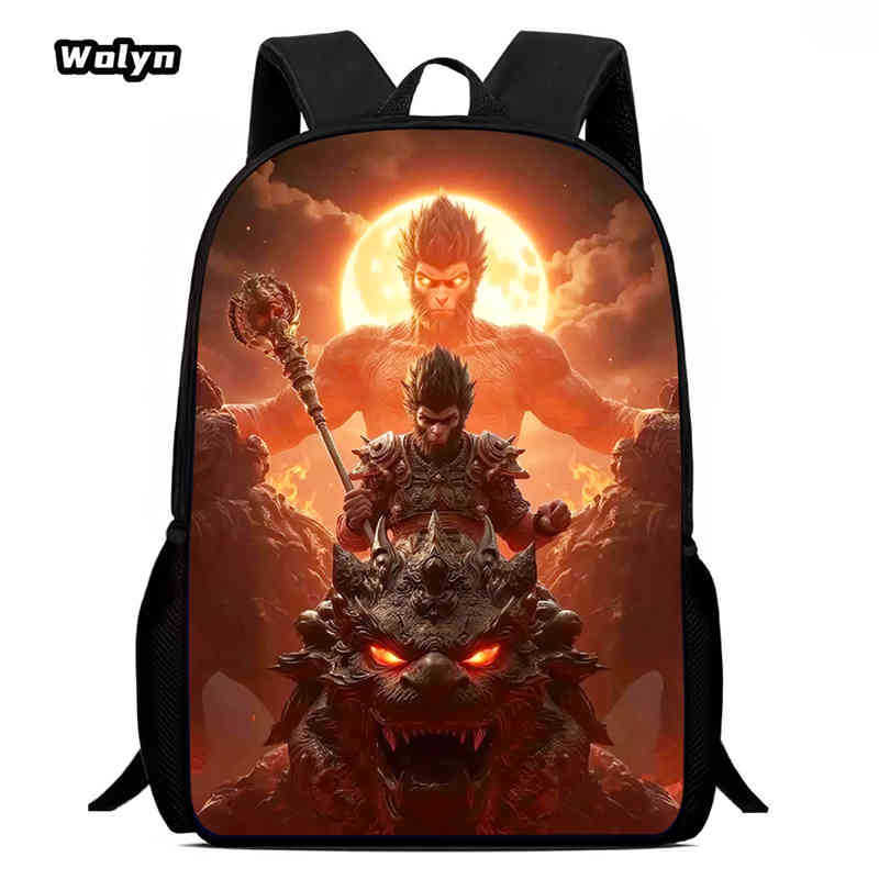 Wukong Black Myth Wukong Gioco Animazione Zaino Zaino Scolastico per Studenti Borsa per Computer