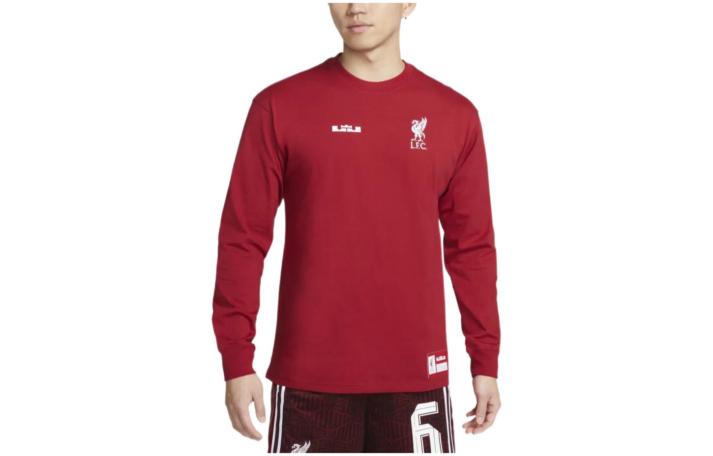 Nike LeBron X Liverpool F.C. Long-Sleeve Max90 T-shirt Asia Sizing FD4025-608 XXL