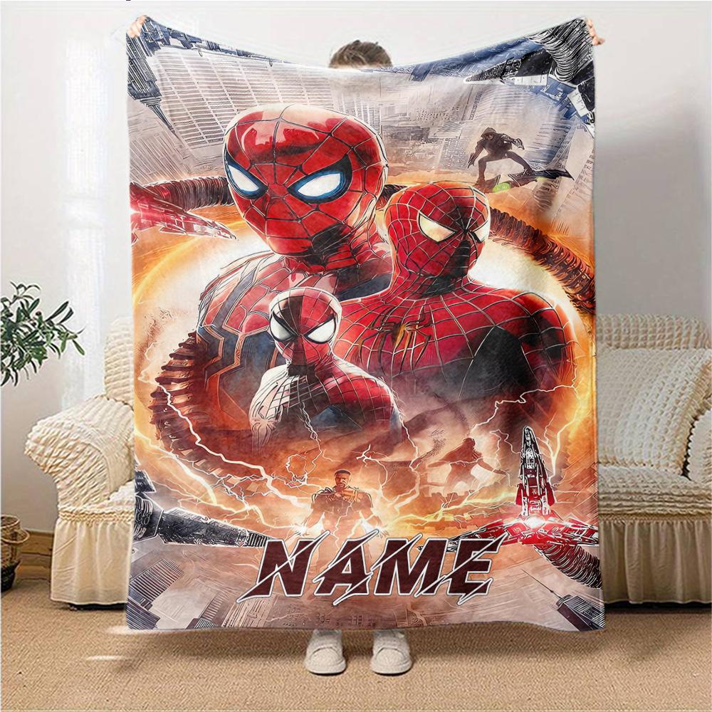 Custom Name "Avengers vs Thanos: Epic Battle" blanket for Couch & Bed, Plush Cozy Fuzzy Blanket Super Soft & Warm Blankets for Fall and Winter. 090817