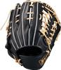 ZETT Winning Road Soft Baseball Glove for Black X Pastel Brown Size 7 All-Around Left-Handed Throwers, (1932), (BRGB33530F)
