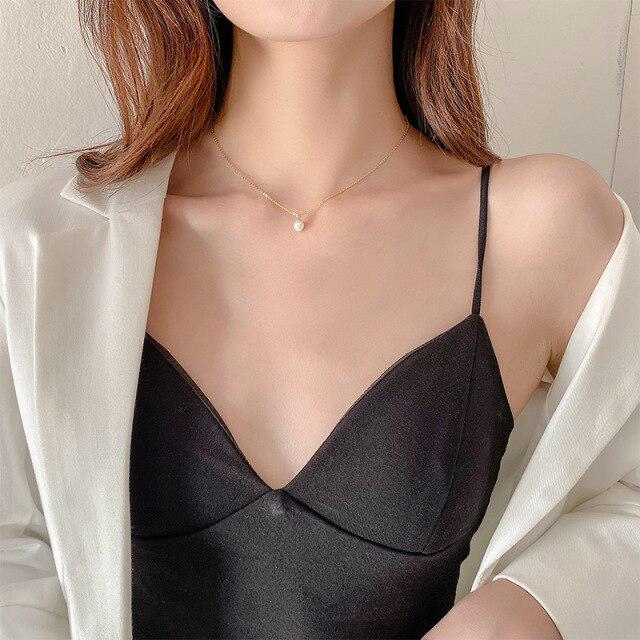 

925 пробы серебряное покрытие 14 карат японский жемчуг кулон ожерелье для женщин простое очарование день рождения ювелирные изделия