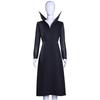 Wednesday Addams Halloween Stand Collar Long Dress Cosplay Costume for Anime Show