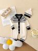Baby Boy Autumn/Winter Knit Sweater Romper - Stylish and Cute Bodysuit