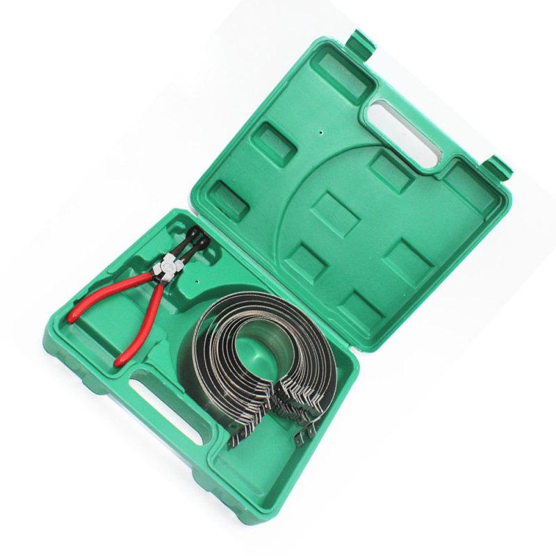 1 conjunto de alicate de pistão de carro de metal, ferramenta fixadora, braçadeira, instalação de cilindro, conjunto de anel de pistão