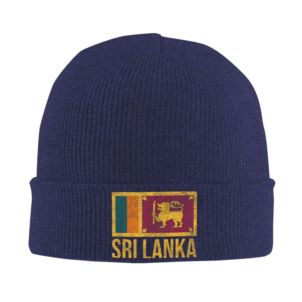 SRI LANKA NATIONAL FLAG Knitted Hat  Beanie Hats Kpop Warm Men Women Bonnet Hats Autumn Winter Street Y2K Caps Birthday Present