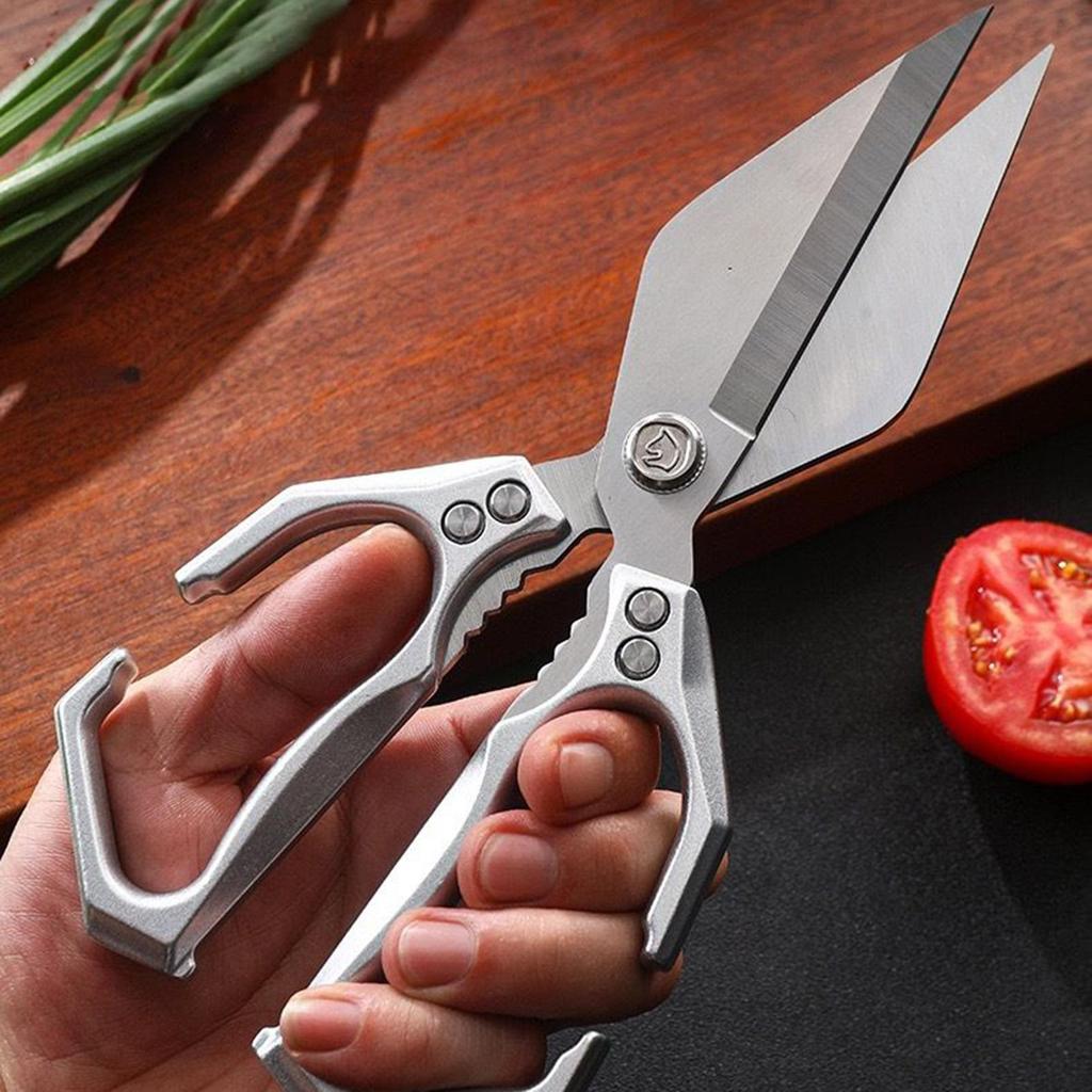 Kitchen Scissors All Purpose Heavy Duty Cooking Shears for Cutting Meat Cooking Gadgets with Nutcracker for Beginner Vegetable