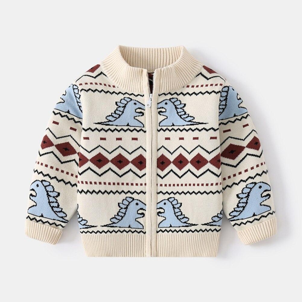 Children's Knitted Cardigan Long Sleeve Sweater Jacket Casual Outerwear