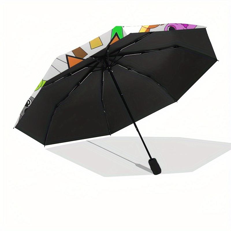 1pc Sprunki Characters Themed High-quality Umbrella,Automatic Opening and Closing Umbrella,Multi-functional Umbrella G0811230