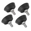 4PCS Furniture Levelers Screw in Leveling Feet with Non Slip Rubber Pad for Dining Table Chair Sofa Fitness Equipment