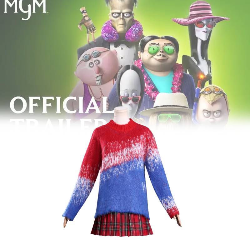 Addams Family 2 Character Cosplay Dress With Polyester Fabric For Game And Anime Role Play