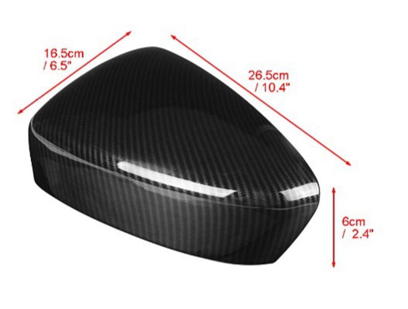 Mazda CX3 CX4 CX5 Rearview Mirror Cover Carbon Fiber Pattern (2013-2021 models)