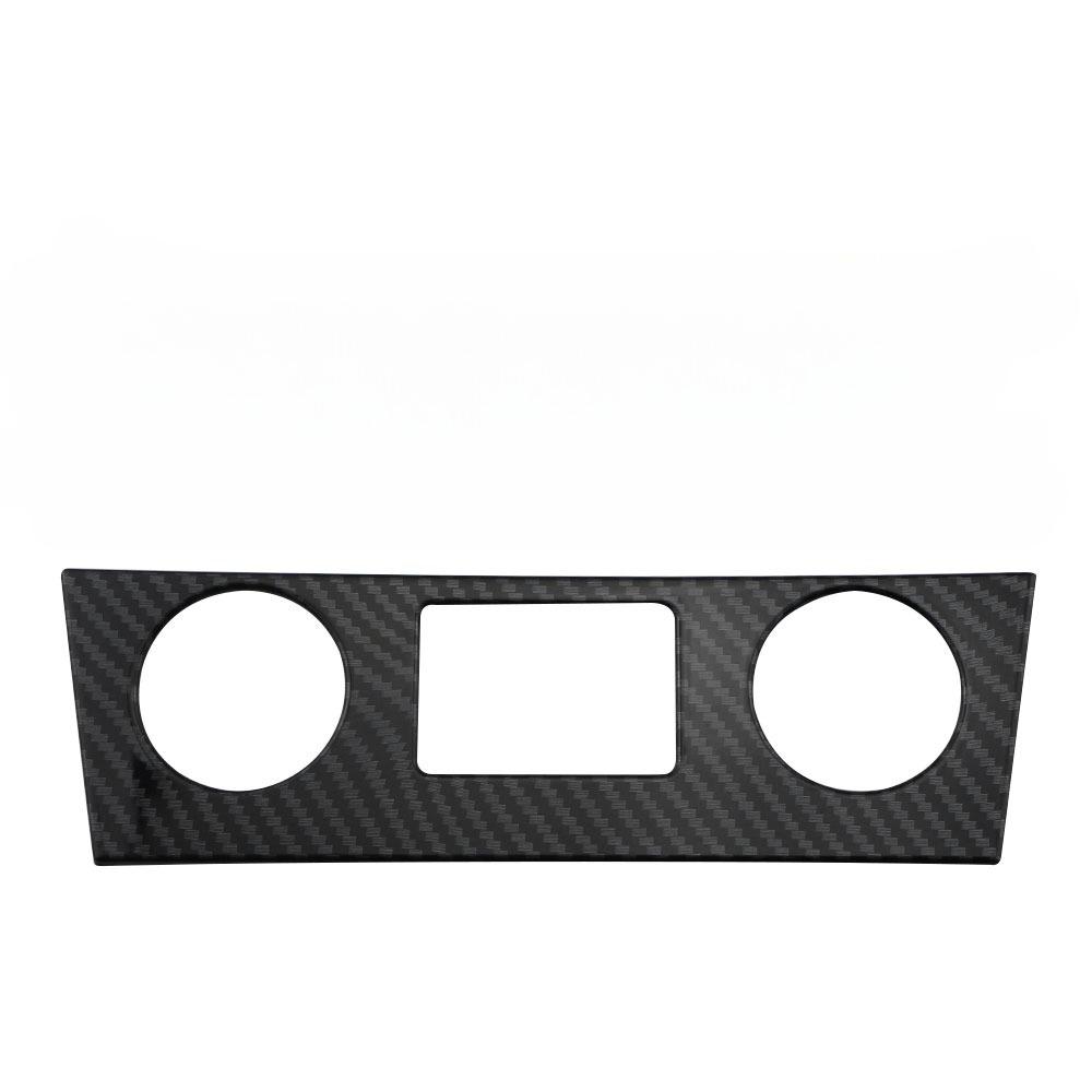 Imitation Carbon Fiber Car Cigarette Lighter USB Panel Cover Trim Sticker for Hyundai Kona 2020 2019 2018 2017 Accessories