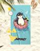 Chill Capybara Summer Beach Towe Fun & Quirky Microfiber Towel for Beach Days, Pool Lounging, and Playful Summer Vibes Cute