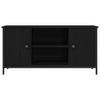 TV Cabinet Black Oak Effect 100 x 40 x 50 cm Particleboard