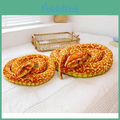 Serpent Jouet en Peluche Réaliste Grand Animal en Peluche Pour Enfants Cadeau Farce Nouveau 2024