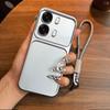 Luxury Big Window Phone Case with Lanyard for OPPO A6s 5G Premium Textured Casing