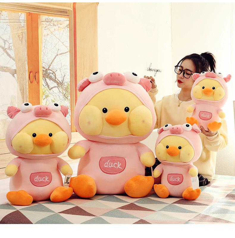 Cartoon Rabbit, Frog, and Duck Plush Toy - Hyaluronic Acid Soft Children's Birthday Gift