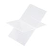 1set X-Shaped Design Acrylic Book Stand Portable Size Desktop Reading Rack  Office Display