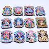 Soft Magnetic Wooden & Aluminum Foil Cartoon Zodiac Refrigerator Magnet Set