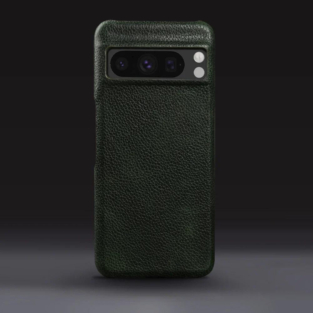 Premium Rindsleder Echtes Leder Hülle Für Google Pixel 8 Pro 7 6Pro 7A 6A 5A Handy Hülle Gehäuse Schutz Funda Rückseite Schale capa