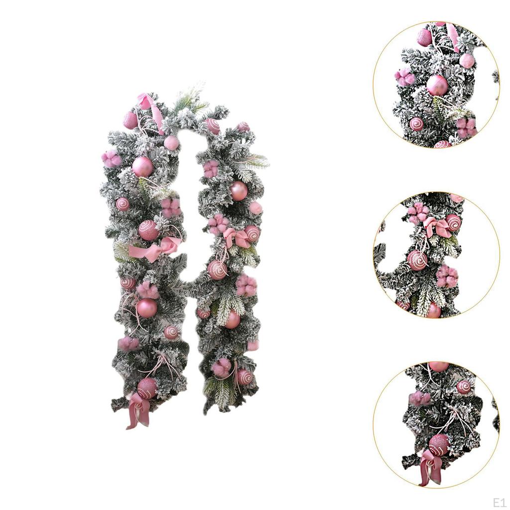 5.9ft Christmas Garland for Door Display and Event Decoration