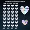 200 Pcs Iridescent Heart-52 FT Garland Party-Decorations Streamers Banner - Disco Kpop Birthday Holiday Girls Dancing Queen Princess Bachelorette