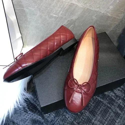 Mode Damen Schuhe 2025 Neue Damen Einzel Schuhe mit runder Spitze